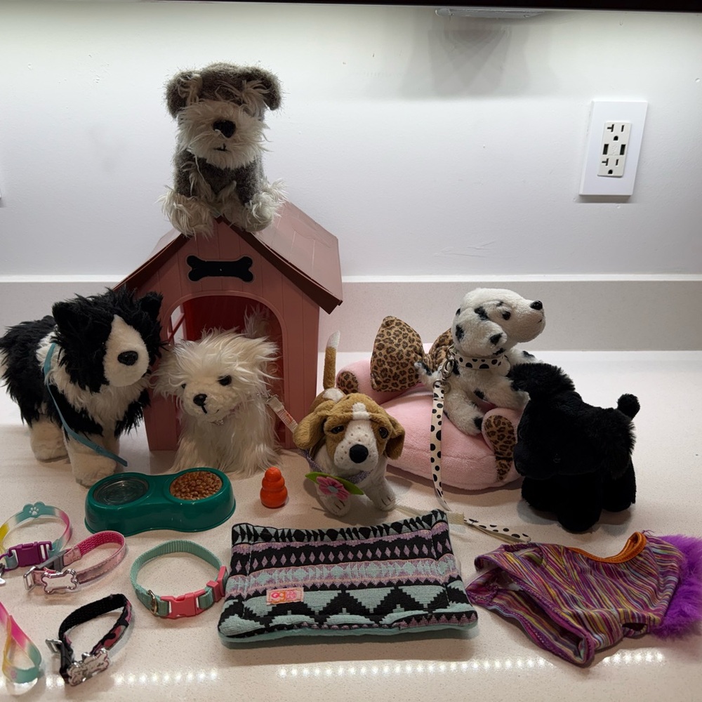 American Girl and BAB plushies